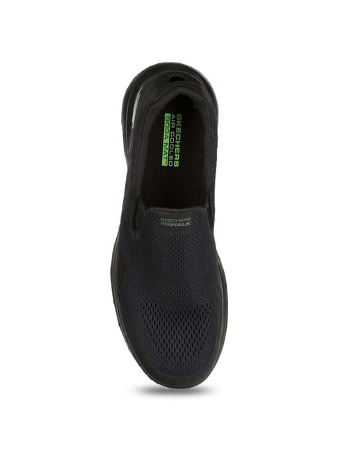 Skechers Men's GO WALK QUADPLEX Black Walking Shoes