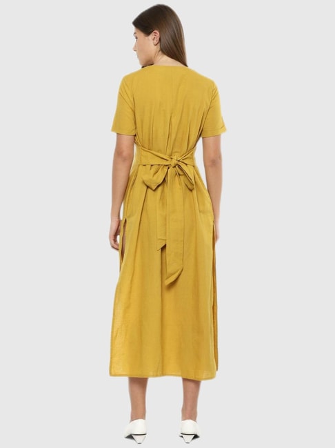 Buy Van Heusen Yellow Regular Fit Dress for Women Online @ Tata CLiQ
