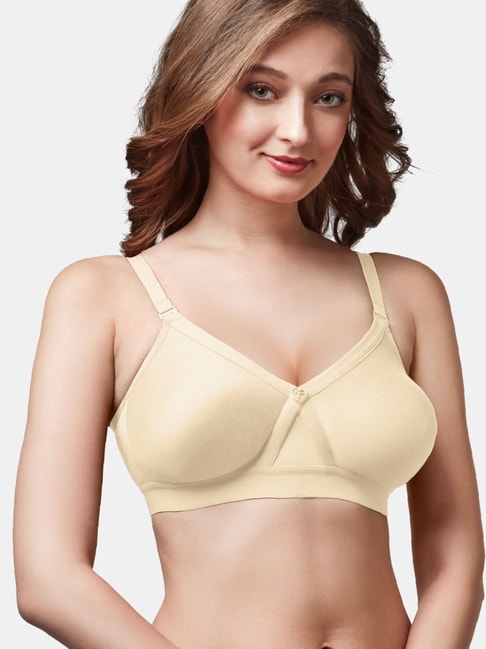 Buy Trylo-Oh-so-pretty you! Beige Non Wired Non Padded T-Shirt Bra for  Women Online @ Tata CLiQ