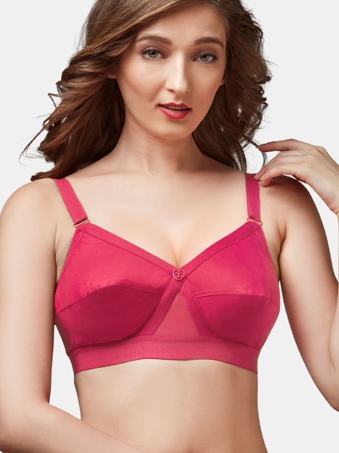 Buy Trylo-Oh-so-pretty you! Coral Non Wired Non Padded Everyday Bra for  Women Online @ Tata CLiQ