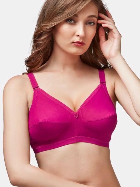 Buy Trylo-Oh-so-pretty you! Pink Non Wired Non Padded Everyday Bra for  Women Online @ Tata CLiQ