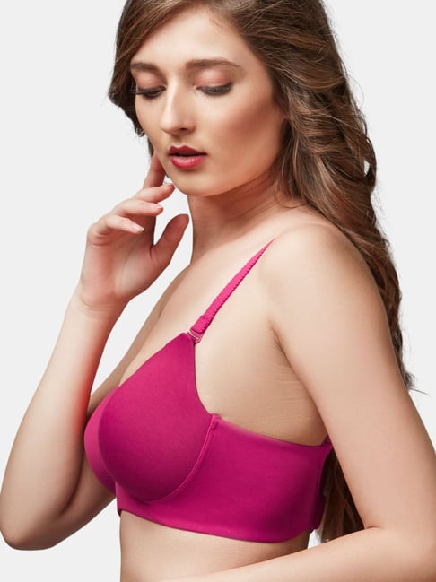 Buy Trylo-Oh-so-pretty you! Pink Non Wired Padded T-Shirt Bra for Women  Online @ Tata CLiQ
