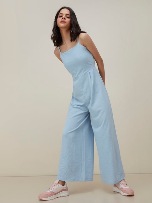 light blue jumpsuit fashion nova