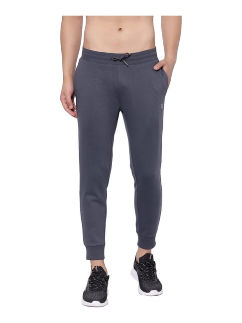 People by Pantaloons Ecru Melange Slim Fit Printed Joggers