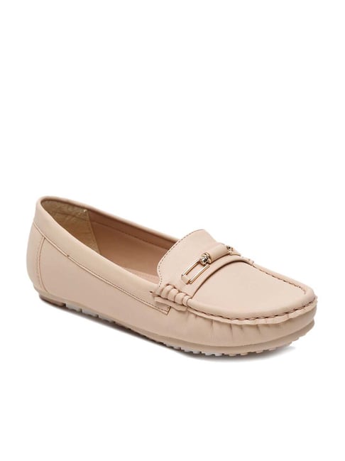 Flat N Heels Women's Nude Casual Loafers