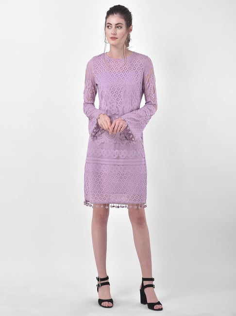 Eavan Mauve Lace Dress Price in India