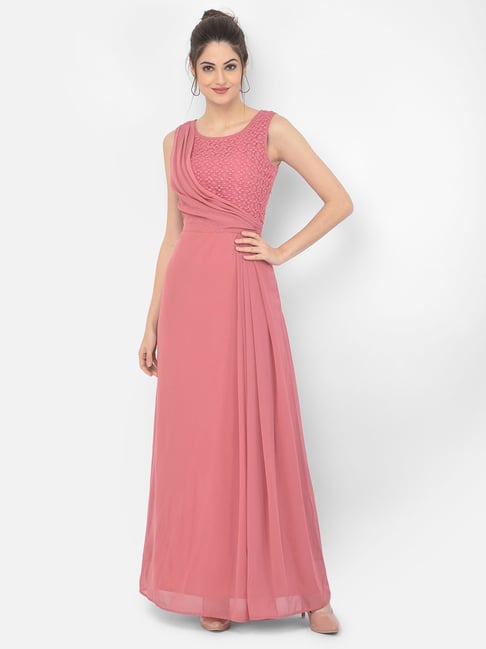 Eavan Pink Lace Dress Price in India