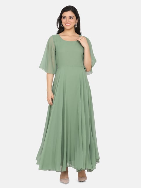 Eavan Green Maxi Dress Price in India