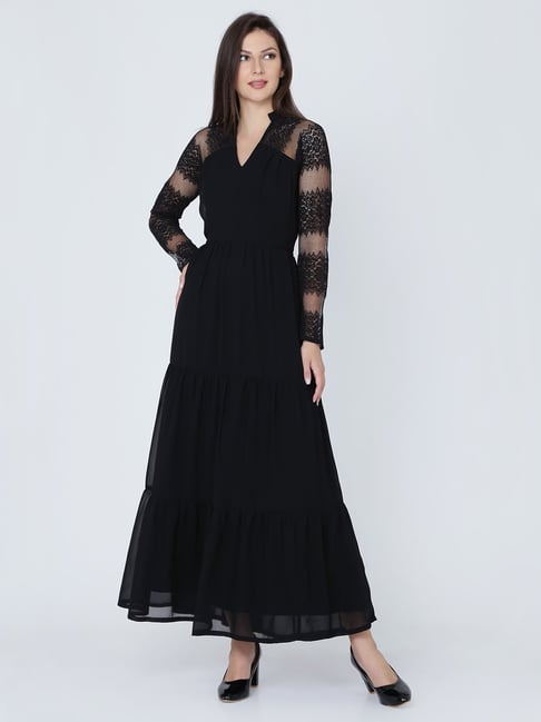 Eavan Black Lace Dress Price in India