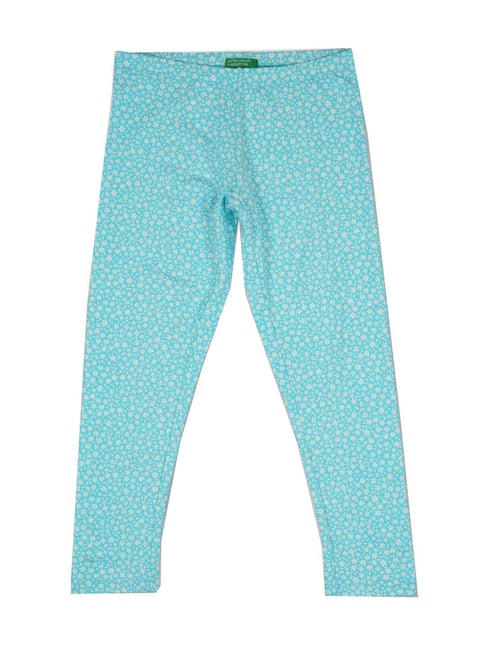 United Colors of Benetton Kids Blue Printed Leggings