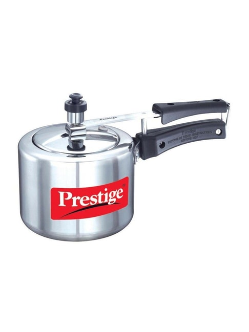 Prestige Silver Aluminium 19 cm Induction Compatible Pressure Cooker (2 L) - Set of 1