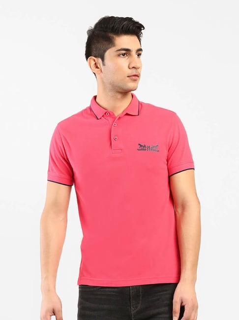 Levis Levi's Paradise Pink Regular Fit Polo T-Shirt