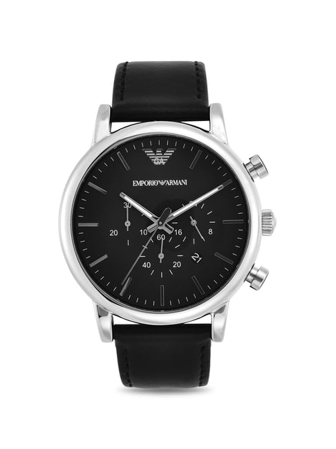 Emporio Armani AR1828 Black Luigi Watch For Men