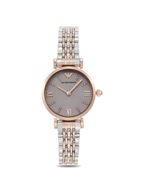 Emporio Armani AR11223 Gianni T-Bar Pink Dial Watch for Women