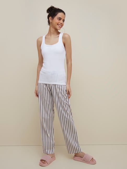 Buy Wunderlove by Westside White Vest with Hidden Support Online at