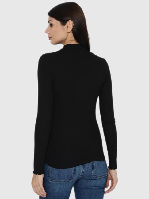 Buy American Eagle Outfitters Black Skinny Fit Top for Women