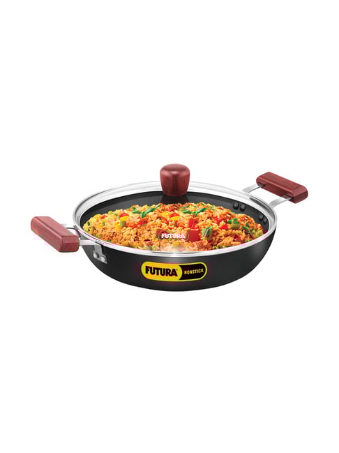 Hawkins Black Hard Anodised Casserole with Glass Lid - 3 Litres