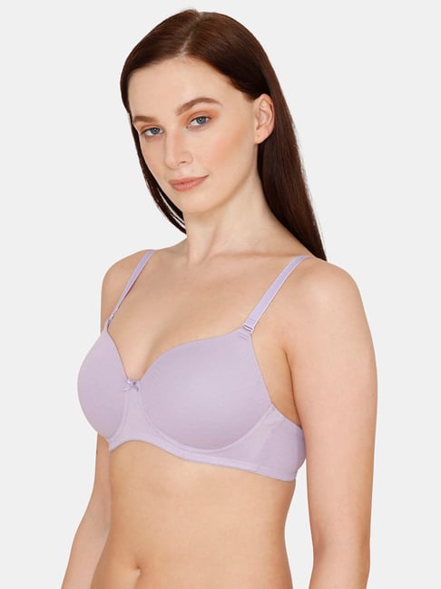 Zivame Violet Non Wired Padded T-Shirt Bra