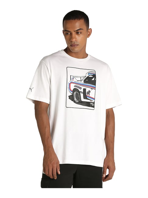 Buy Puma White Crew T-Shirt for Men's Online @ Tata CLiQ