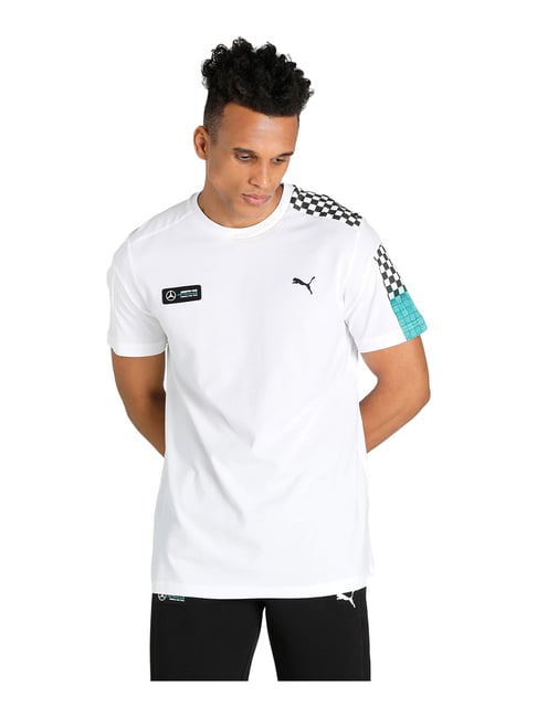 Puma Mercedes AMG Petronas F1 T7 White Crew T-Shirt