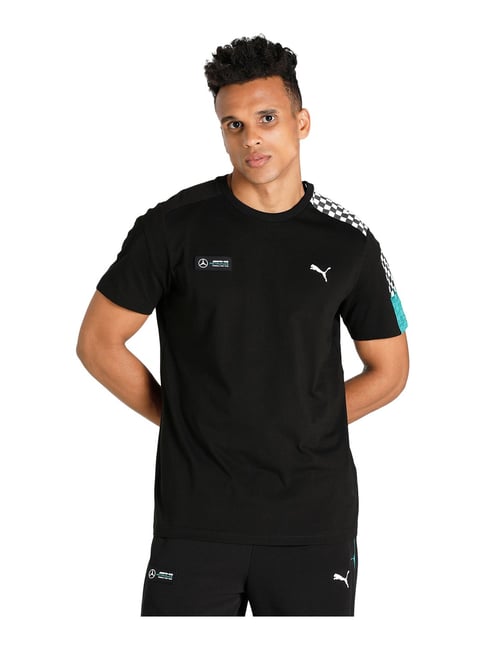 Puma Mercedes AMG Petronas F1 T7 Black Crew T-Shirt