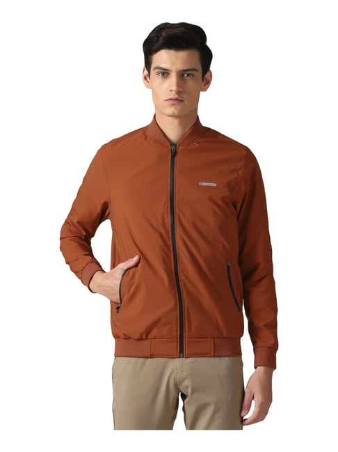 Buy Louis Philippe Sport Men Red & Black Solid Padded Jacket - Jackets for  Men 15928776 | Myntra