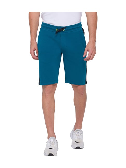 Being Human Teal Blue Printed Shorts-picture-25