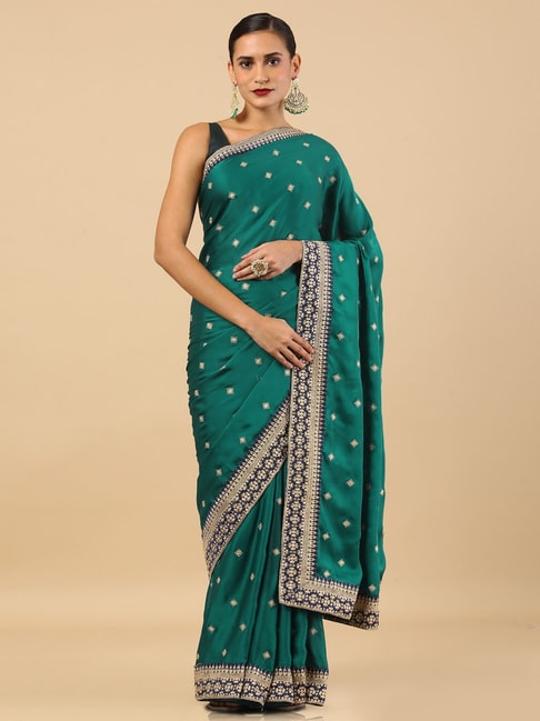 Soch Green Embroidered Saree Price in India