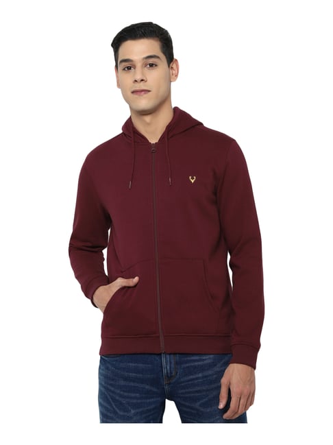 Jeans Maroon Hoodie Men Maroon Colour High Quality Premium Hoodie