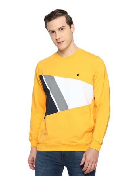 LOUIS PHILIPPE Full Sleeve Color Block Men Sweatshirt - Buy LOUIS