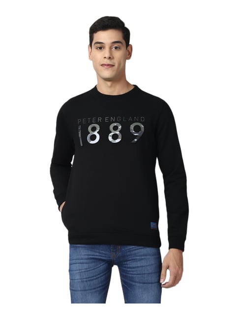 Peter england sweatshirt cheap black