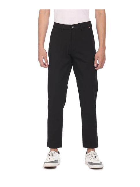 U S Polo Assn U.S. Polo Assn. Black Regular Fit Trousers