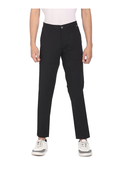 U S Polo Assn U.S. Polo Assn. Black Regular Fit Trousers