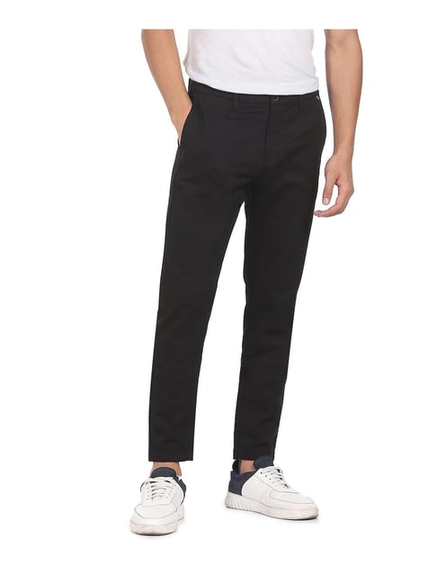 U S Polo Assn U.S. Polo Assn. Black Regular Fit Trousers