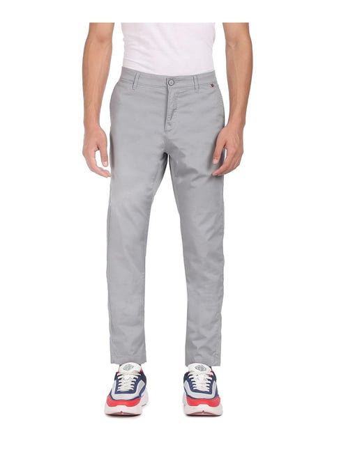 U S Polo Assn U.S. Polo Assn. Grey Regular Fit Trousers