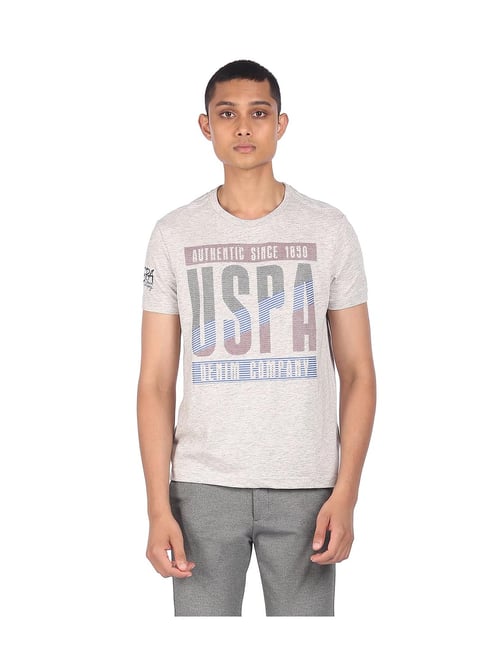 U S Polo Assn U.S. Polo Assn. Grey Printed T-Shirt