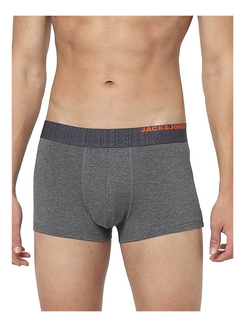 Jack & Jones Dark Grey Regular Fit Trunks