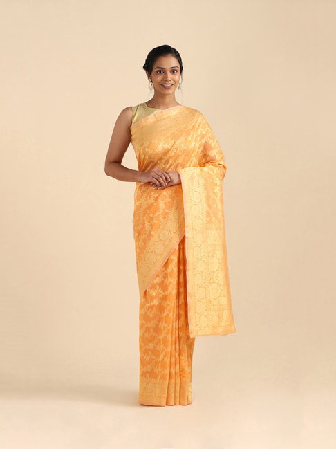 TANEIRA Amber Textured Saree With Blouse Price in India