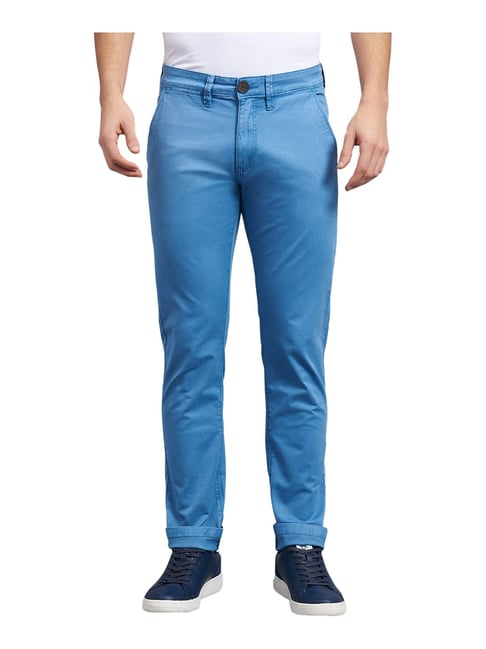 Arrow Sports Casual Trousers  Buy Arrow Sports Men Blue Skinny Fit Smart  Flex Casual Trouser Online  Nykaa Fashion