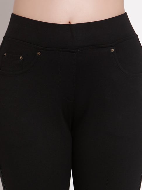 Buy Westwood Black Skinny Fit Jeggings for Women's Online Tata CLiQ