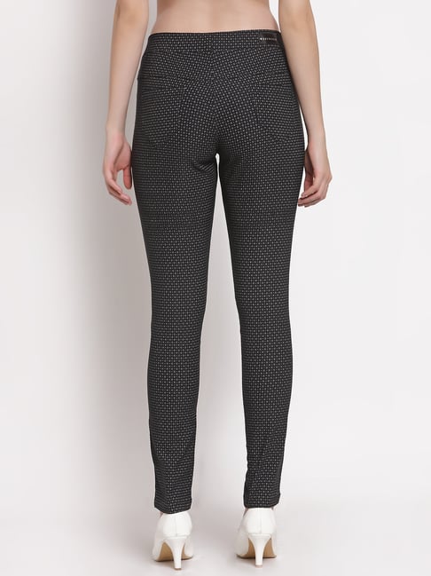 Buy DOLCE CRUDO Black Slim Fit Treggings for Women Online @ Tata CLiQ