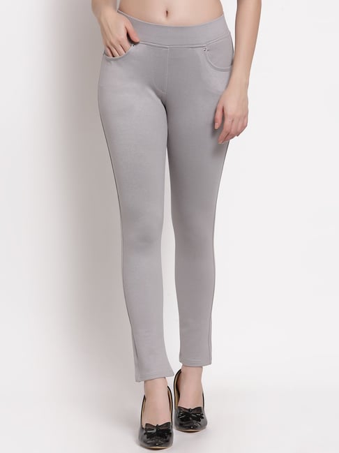 Buy Westwood Grey Skinny Fit Jeggings for Women's Online @ Tata CLiQ