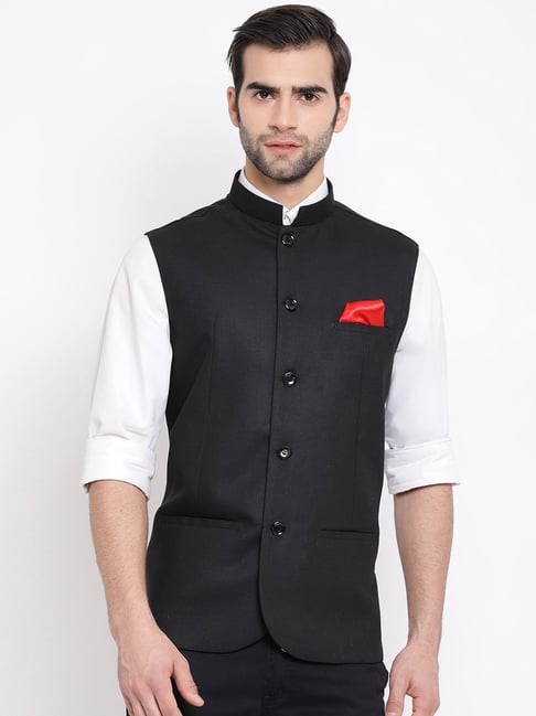 Designer Peach Modi Nehru Jacket For Men – Kaash