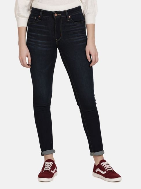 Buy Levi s 711 Dark Indigo Mid Rise Jeans for Women Online Tata CLiQ