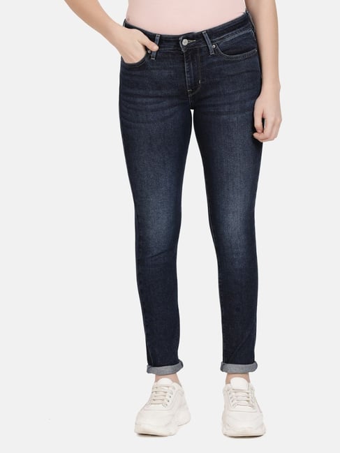 Buy Levi s 711 Dark Indigo Mid Rise Jeans for Women Online Tata CLiQ