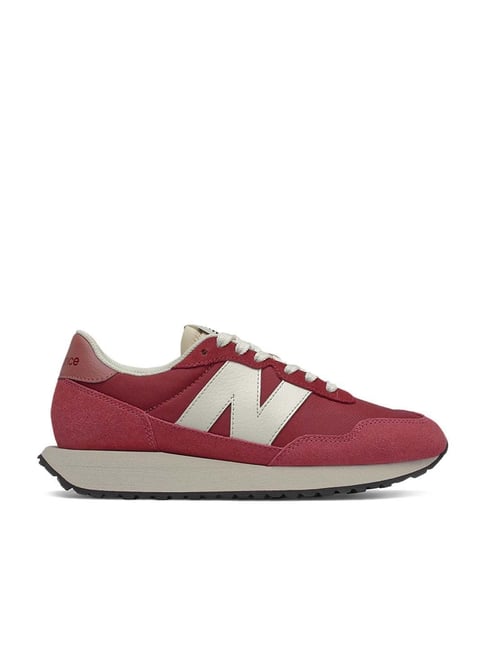 new balance 420 burgundy suede sneakers