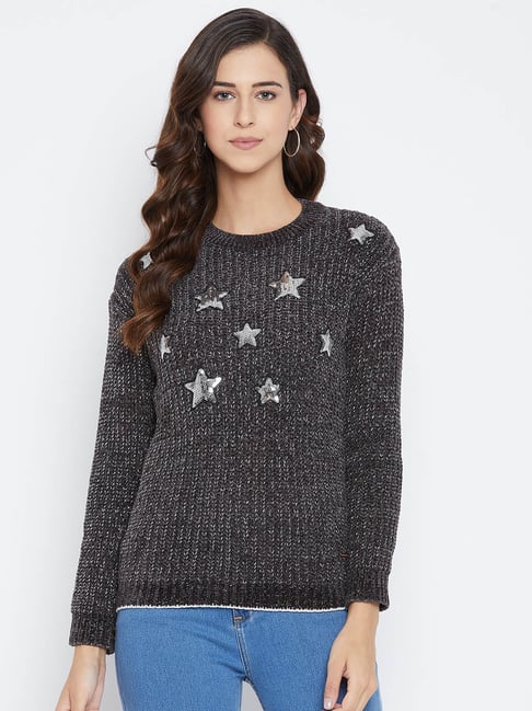 Duke Dark Grey Embellished Sweater-picture-20