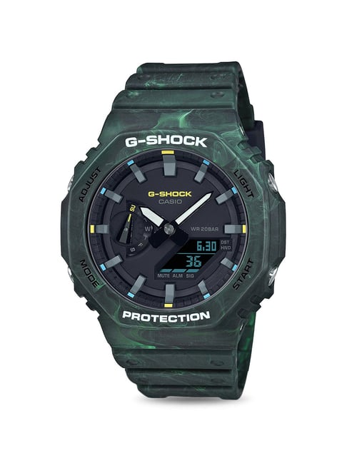 Casio GA-2100FR-3ADR G-Shock Carbon Core Guard Analog-Digital Watch for Men