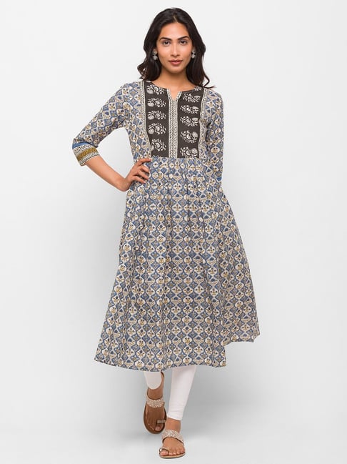 Globus Multicolor Printed Kurta Price in India