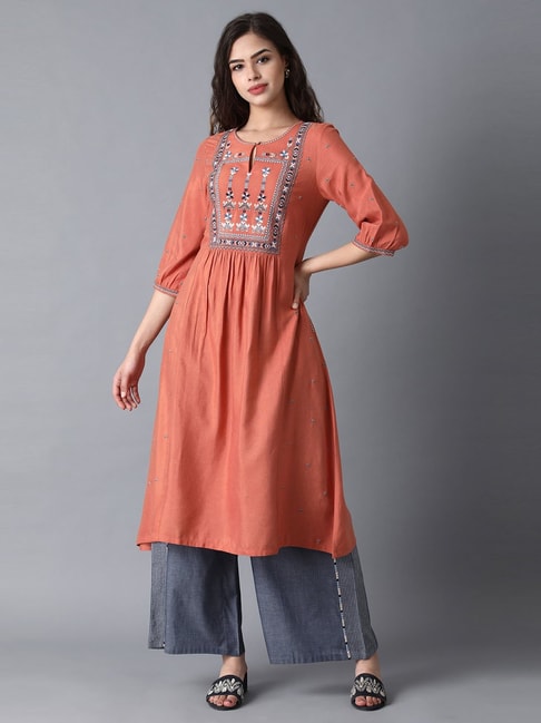 Buy online Green Kurta Skirt Set from ethnic wear for Women by W for 1999  at 60 off  2023 Limeroadcom